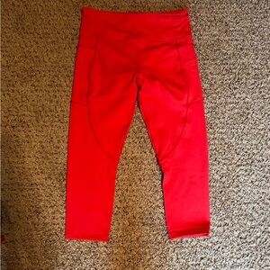 ZYIA Vibrant Red Kids Leggings